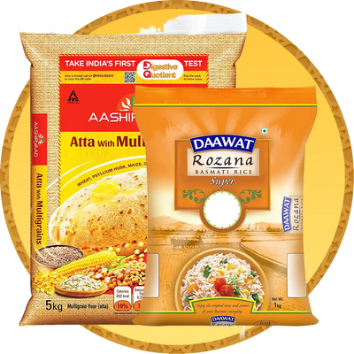 Atta, Rice & Rava