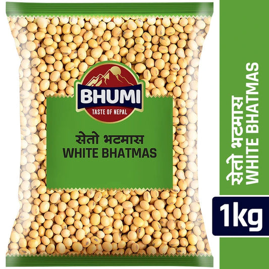 (Bhumi) White Bhatmas 1kg (Soya Bean)